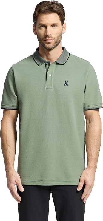 Psycho Bunny Evandale Oxford Collar Pique Polo