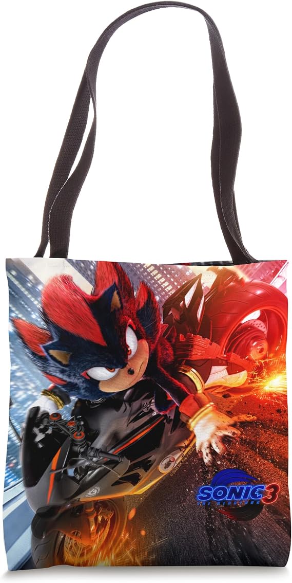 Sonic the Hedgehog 3 - Shadow Motorcycle Tote Bag