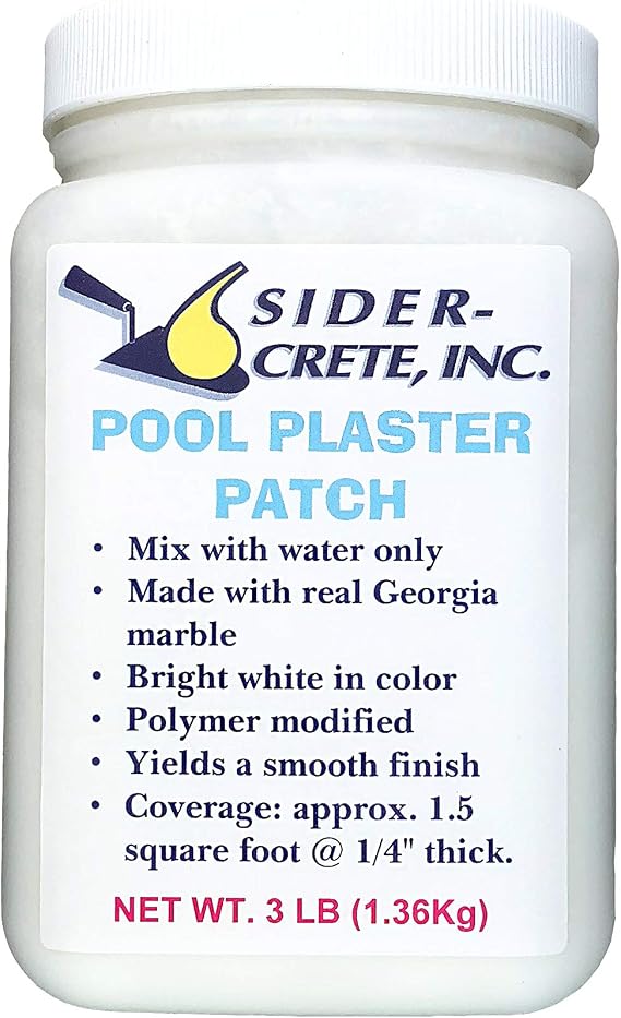 Sider Pool Plaster Patch and Repair - 3 lb - White