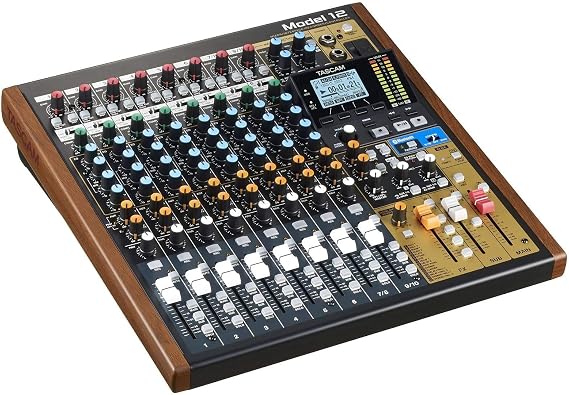 Tascam Model 12 All-in-One 12-track Digital Multitrack Mixing and Recording Studio, Mixer, USB Audio Interface and DAW Controller