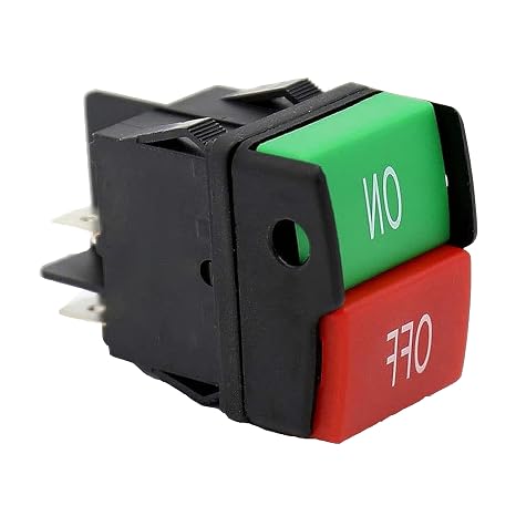 HY52 Push Button On/Off Switch 125/250V 20/12A for Pressure Washer Husky Craftsman Simpson Briggs Stratton Power Tools Garden Machinery 4 Pin