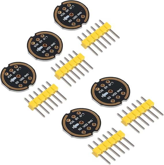 5PCS Omnidirectional Microphone Module I2S Interface INMP441 MEMS High Precision Low Power Ultra Small Volume I2S Interface for ESP32
