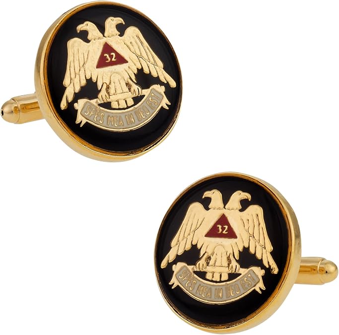 Cuff-Daddy Scottish Rite Cufflinks with Presentation Box
