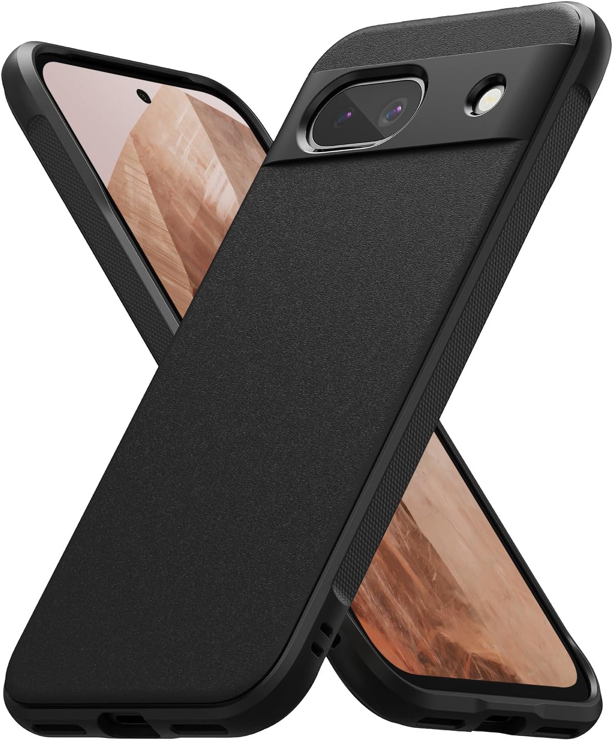 Ringke Onyx for Google Pixel 8a Case [Feels Good in The Hand] Oil & Dirt Resistant, Enhanced Camera Lens Protection, Comfortable Grip, Non-Slip, Lightweight Cover - Black