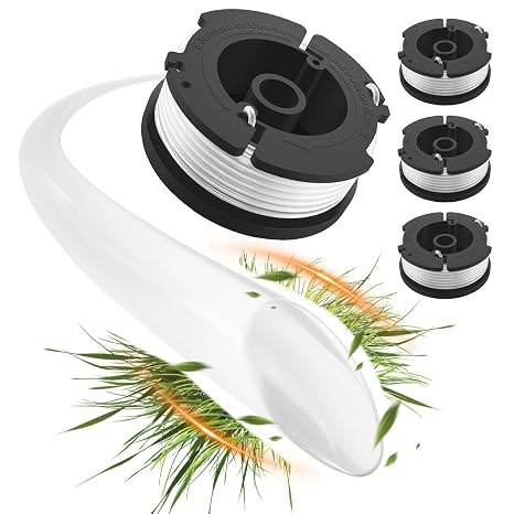 GreatBuddy 3 Pack AF-100 Weed Eater String Compatible with Black Decker Wacker String Trimmer Line, 30ft, 0.065 Inch