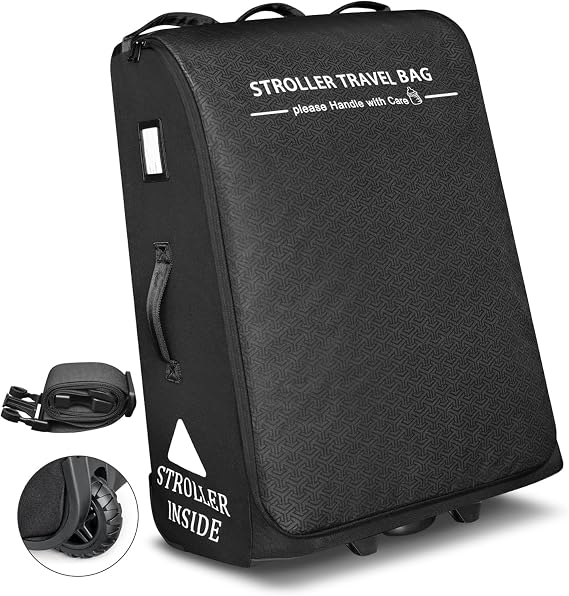 RAYMACE Padded Stroller Travel Bag for Airplane with Wheels
