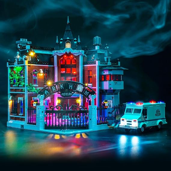 Light Kit Compatible with Lego 76300 Arkham Asylum (No Model) [Energy Class A]