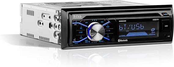BOSS Audio Systems 508UAB Car Stereo - Single Din, Bluetooth, CD Player, AMFM Radio Receiver, Aux-in, USB, Built-in Microphone