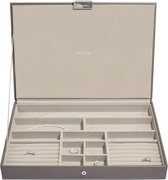 STACKERS Mink & Gray Velvet Supersize Stacker lid