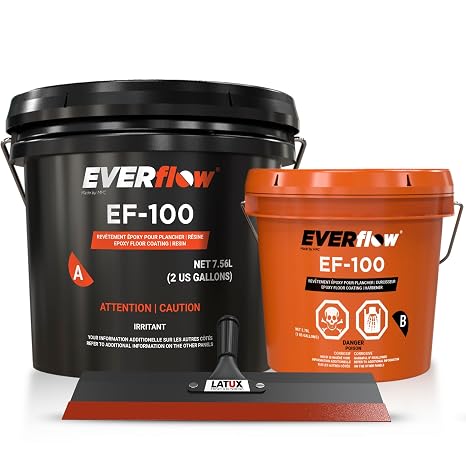 MPC-100 Garage Floor Epoxy Kit w/ Squeegee, 3 Gallon