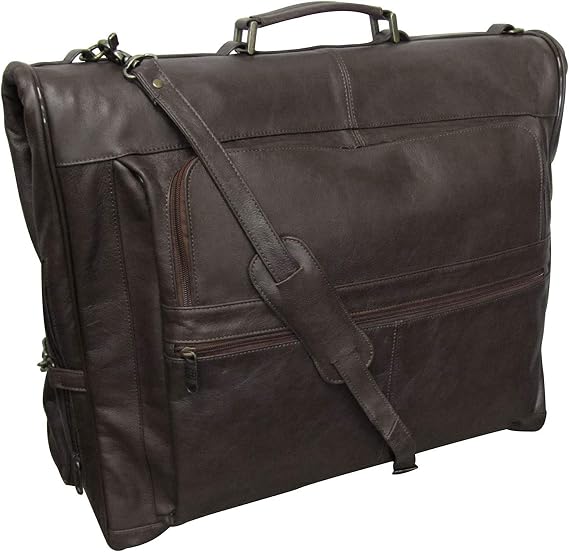 Amerileather Leather Three-suit Garment Bag (#2435-3)