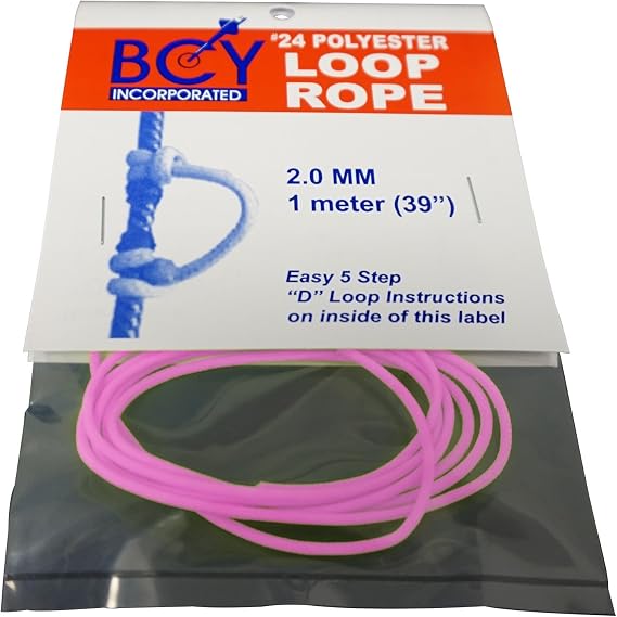 BCY 24 D Loop Rope 1 Meter Pink