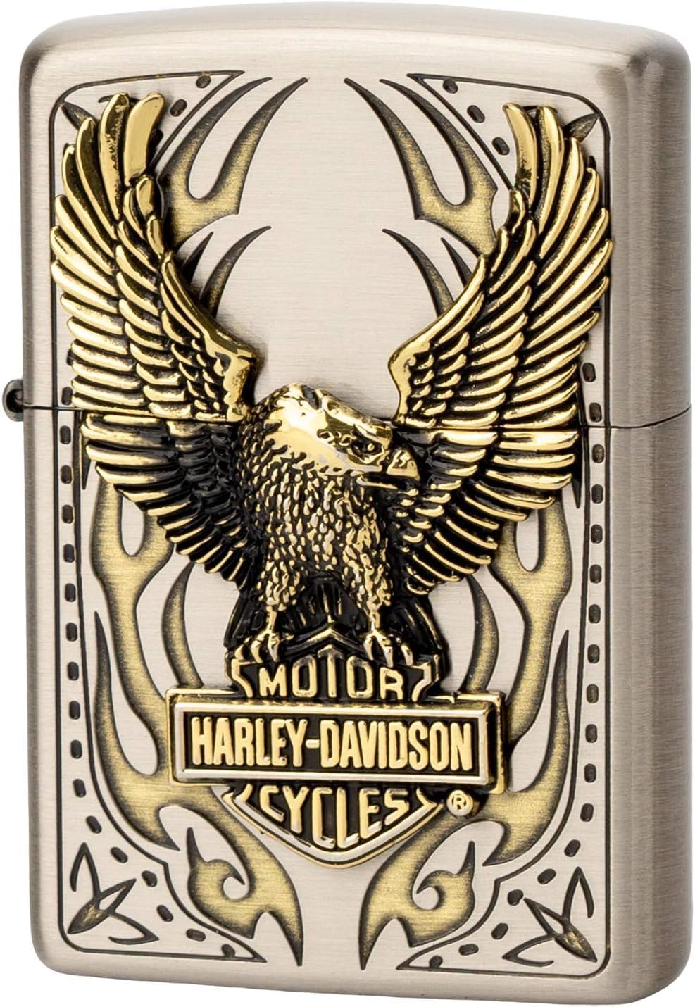 ZIPPO Zippo Lighter Harley-Davidson Japan limited model Metal pasted Big metal