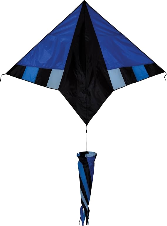 In the Breeze 3085 Cool Breeze 60" Delta Kite Colorful, Easy-Flying Kite with Spinning Windsock Tail