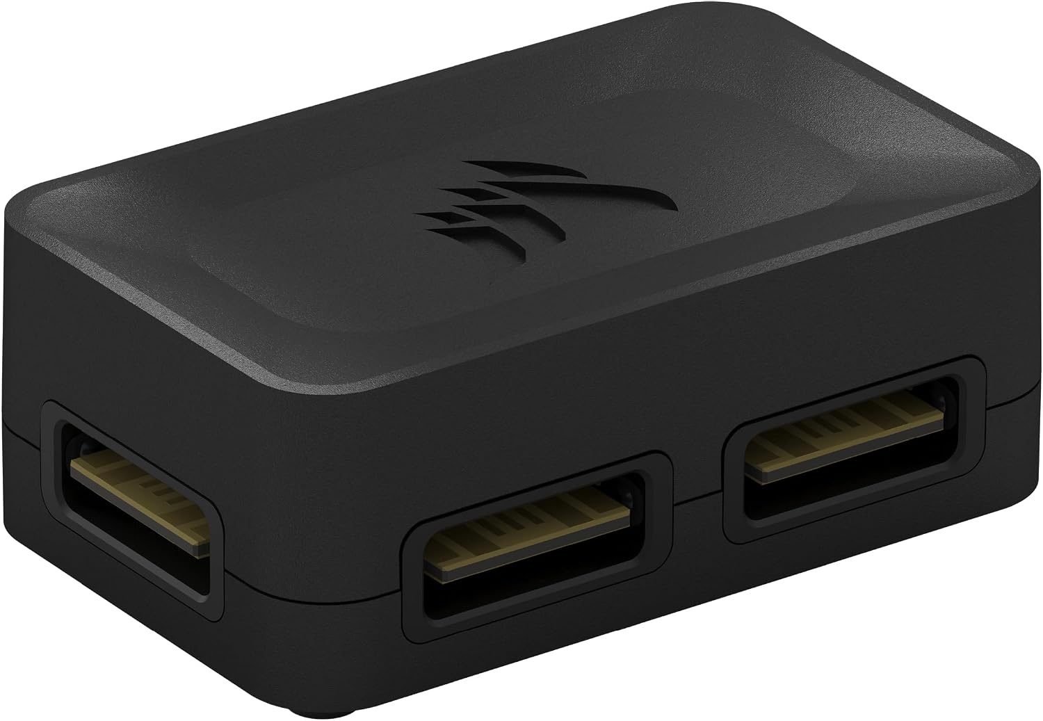 Corsair iCUE LINK 4-Way Signal Splitter - For Custom Cooling Setups - Magnetic Attachment - Requires iCUE LINK System Hub (Sold Separately) - Black