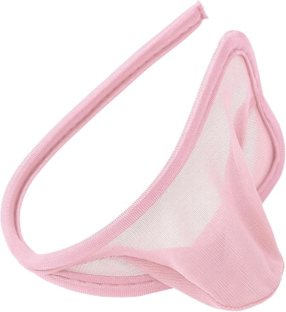 AGJGFM Men's Sheer Mesh C-String Thong Lingerie Bikini Briefs Underwear