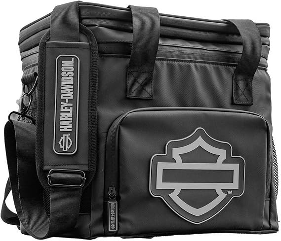 Harley-Davidson Open Bar & Shield Soft Cooler - Leak-Proof Body & Zippers