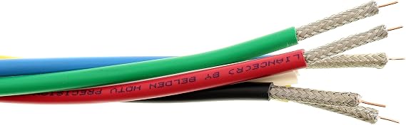 Belden 1505S5 Brilliance RGB Snake Cable, 5-Coax RG59/ SDI Video Cable, CMR, 1000-Feet