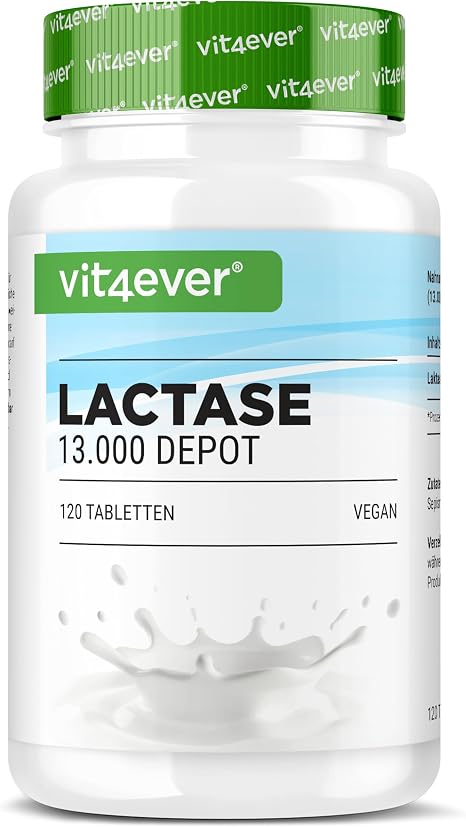 vit4ever Lactase 13000 Depot - 120 Tablets - Sepismart® Slow Release