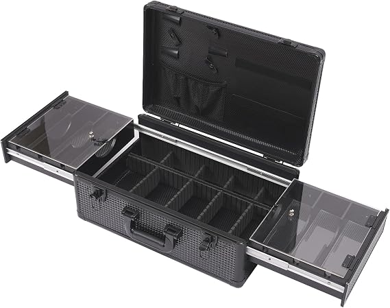 Barber Case Organizer, Beauty Professional Barber Case, Barber Briefcase Tool Box with Lock, Salon Hair Styling Tools Organizer for Hair Stylist Groomer