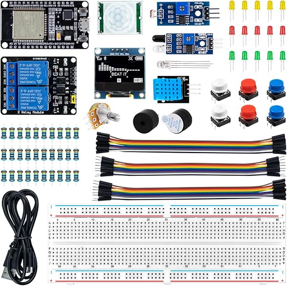 LAFVIN Basic Starter Kit for ESP32 ESP-WROOM-32 WiFi IOT Development Board with Tutorial Compatible with Arduino IDE