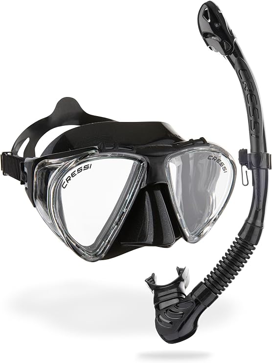 Cressi Premium Adult Dry Snorkel Combo Set