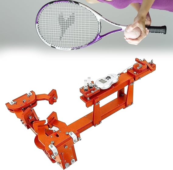 Badminton Racket Stringing Machine, Digital Display/6-point Fixed Badminton Racket Stringing Machine for DIY Squash, Tennis