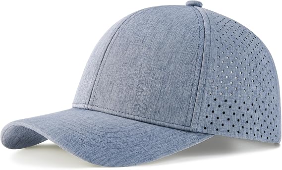 VOBOOM Men Laser Side Mesh Snapback Trucker Hat Baseball Cap