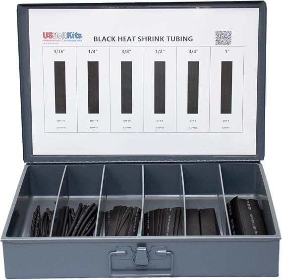 60 Piece Heat Shrink Tubing Assortment