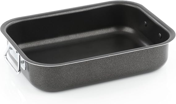 Barazzoni 80215502518 Roasting or Lasagne Pan in Coated Aluminium 25 x 18 cm
