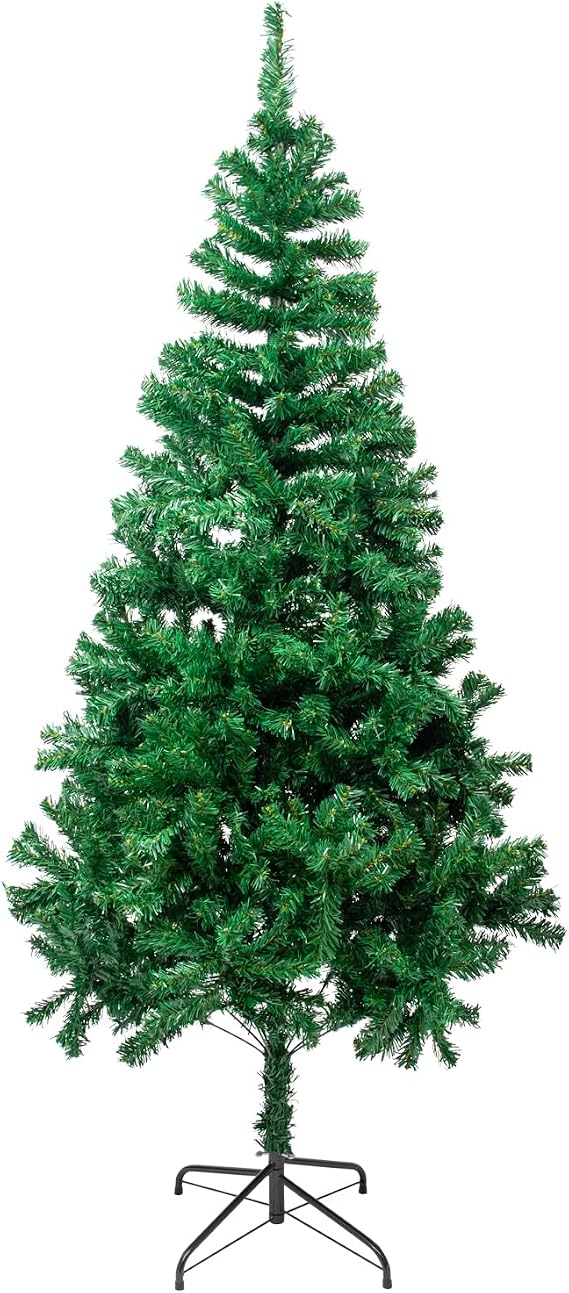 5.9FT Artificial Christmas Tree,Dense Branches Realistic Holiday Decor w/Easy Assembly,Includes Stand