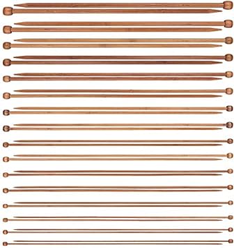 Weiye 14" Extra Long Bamboo Knitting Needles Set | 18 Pairs Smooth, Splinter Free Single Pointed Knitting Needle | 36 pcs - 18 Sizes: 2mm 10mm