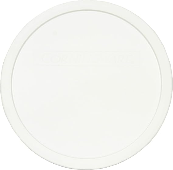 CorningWare FS-1-PC 2.5Qt Round French White Plastic Lid | BPA-Free Plastic | Secure Fit | Refrigerator Safe | Freezer Compatible | Top Rack Dishwasher Safe | Easy Cleaning