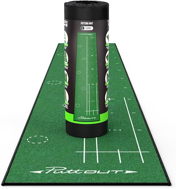 PuttOut Large Golf Putting Mat, 367cm x 67cm