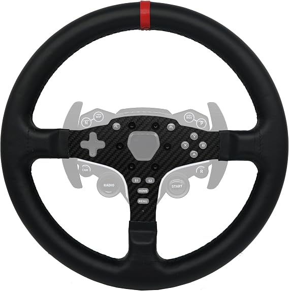 SIMPUSH Racing Shim Modified Steering Wheel 13" Carbon & Suede | Fits R5 R3 ES ESX