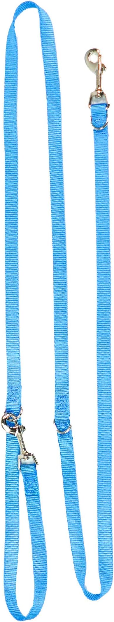 Blue-9 Hands Free Dog Leash, 6 ft Adjustable Lead, Sky Blue, S/M