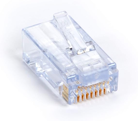 Ez Modular Plug - Cat6, Rj-45, Round Solid/stranded Wire, Unshielded, 100-pack,