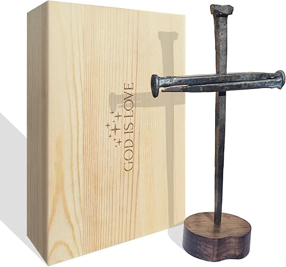 annrose Passion of Jesus Christ Crucifixion Nail Metal Cross