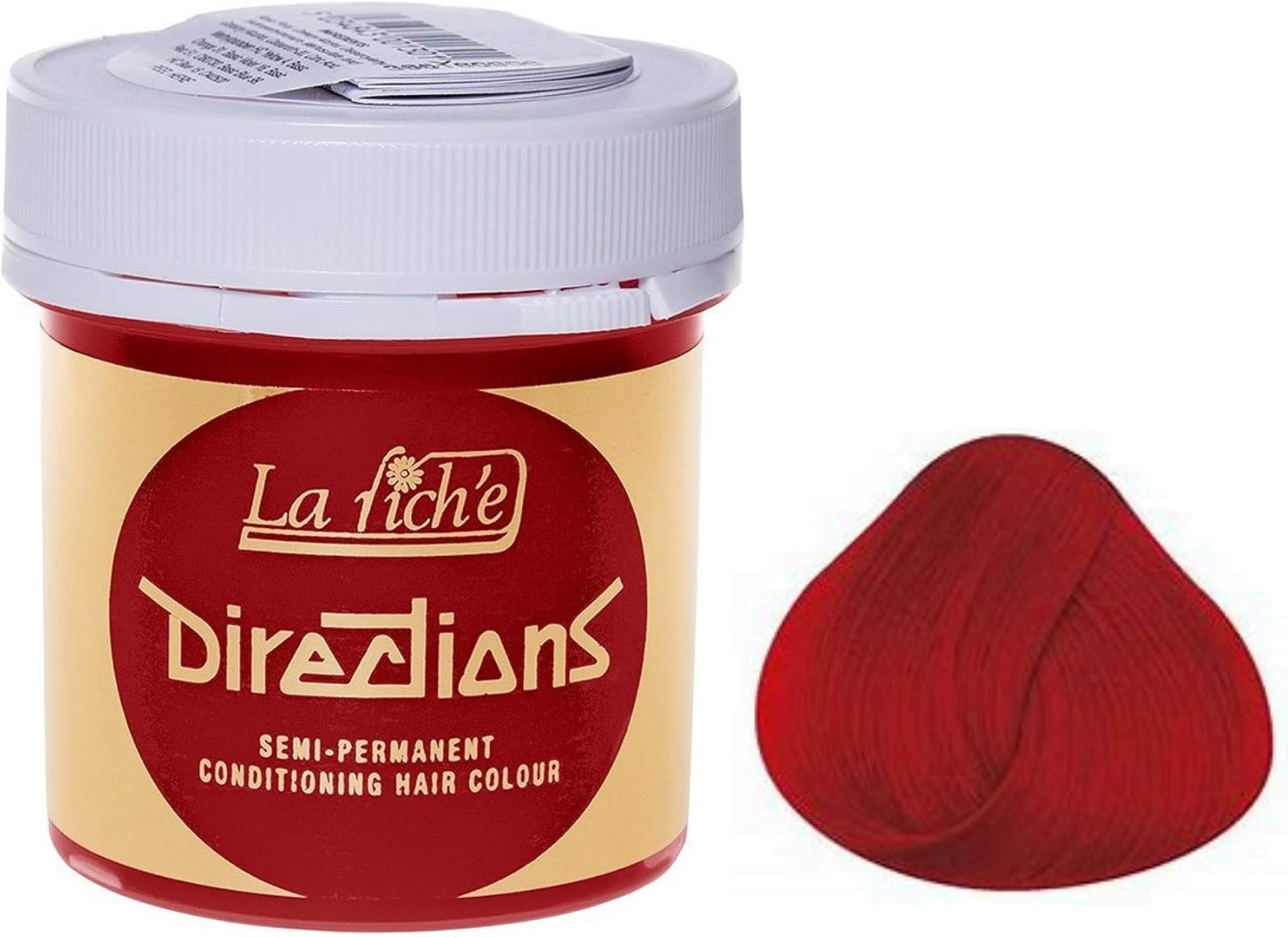 DIRECTIONS Pillarbox Red Semi-Permanent Hair Colour - 88ml Tub