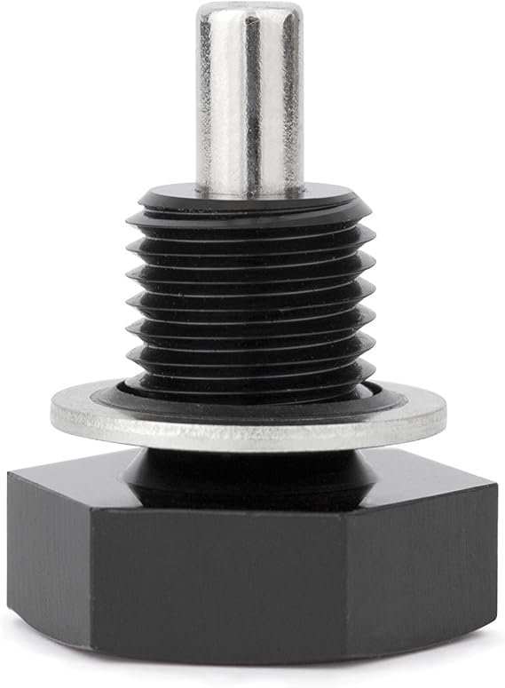 Mishimoto MMODP-1415B Magnetic Oil Drain Plug M14 x 1.5, Black