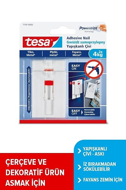 İz bırakmadan Sökülebilir Yapışkanlı Askı 77767