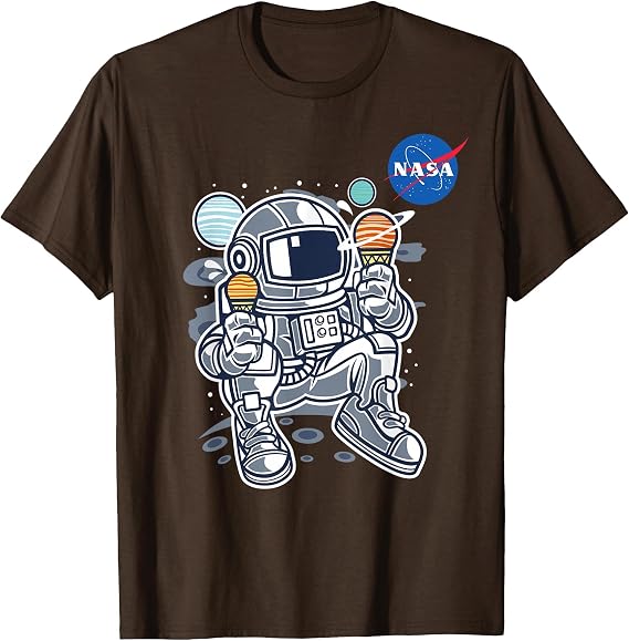 Astronaut Planet Ice-Cream NASA T-Shirt