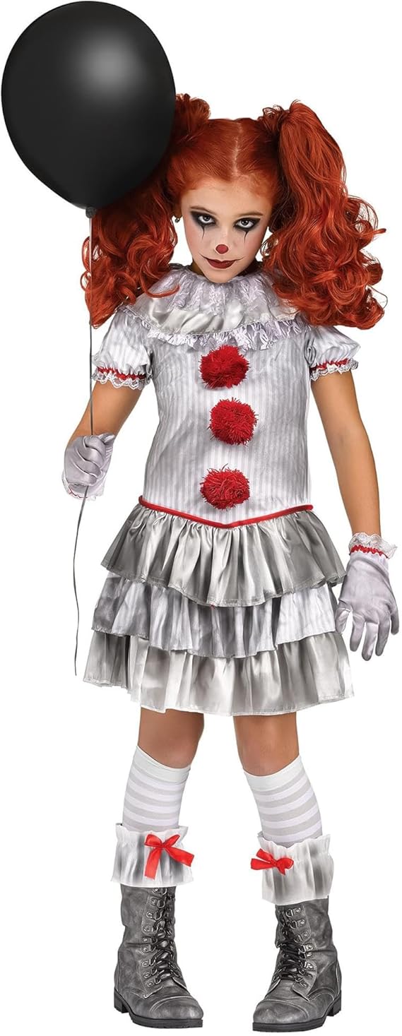 Fun World girls Girl's Carnevil ClownCostume