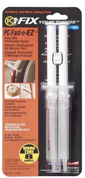 PC Products PC-Fast-N EZ Flexible Epoxy Adhesive Paste, 14 ml in Double Syringe, Translucent 61411