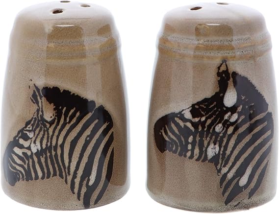 Animal Salt & Pepper Shaker Sets for Men Kitchen Home Decor - Zebra
