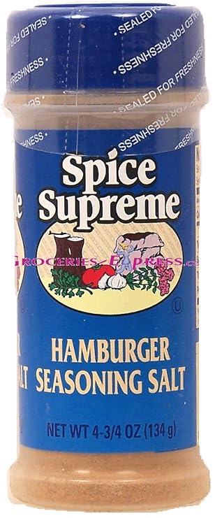 Spice Supreme Hamburger seasoning salt, 4 3/4-oz. shaker