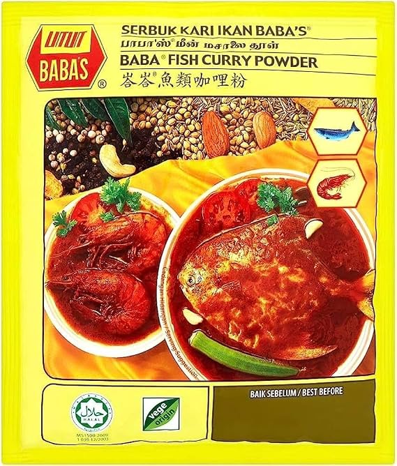 Babas Fish Curry Powder, 8 Ounce