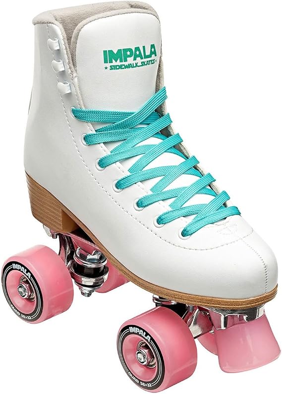 Impala Rollerskates 大きな子供/大人ホワイト、5