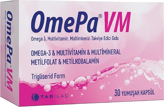 Omepa VM 30 Yumuşak Kapsül Multivitamin Balık Yağı Omega 3