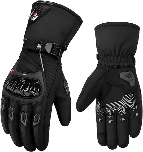 KEMIMOTO Winter Motorcycle Gloves Waterproof Touchscreen for Men Women